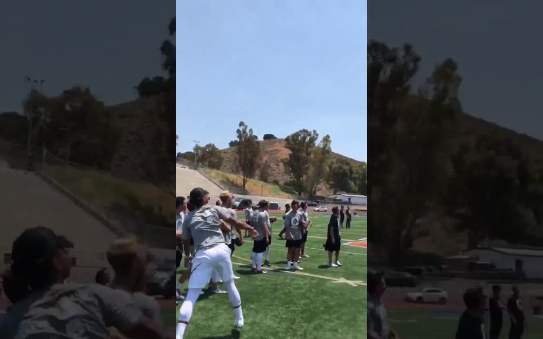 DJ and Justin Fields LONG BALL CHALLENGE  85 YARDS