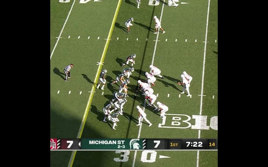 Ohio State WR Emeka Egbuka TD vs. Michigan State | Big Ten Football