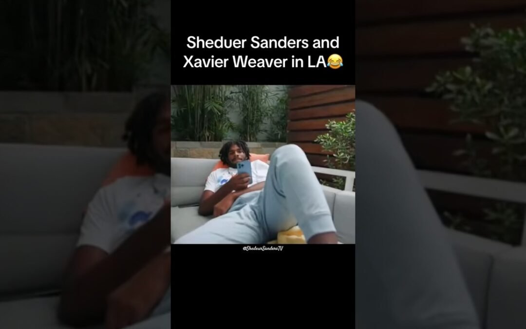 Shedeur Sanders and Xavier Weaver hanging out in the offseason!