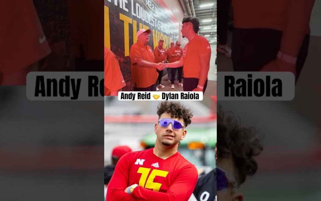 Nebraska QB Dylan Raiola meets Andy Reid