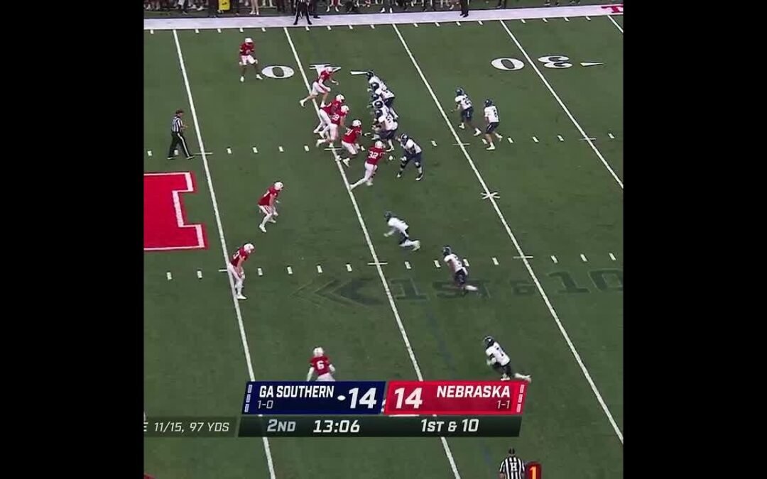 Nebraska INT vs. Georgia Southern | Big Ten Football