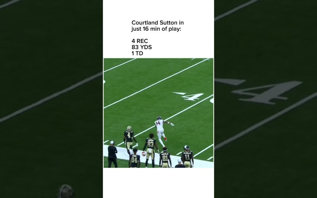 Bo Nix DROPS a DIME to Courtland Sutton | Denver Broncos