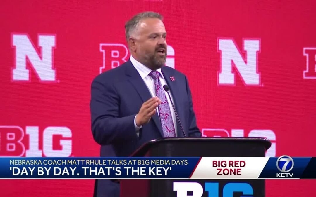 Nebraska football coach Matt Rhule makes his Big Ten debut at media days