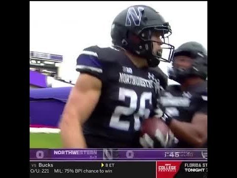 Northwestern's Evan Hull  TD vs. Ohio State | Big Ten Football