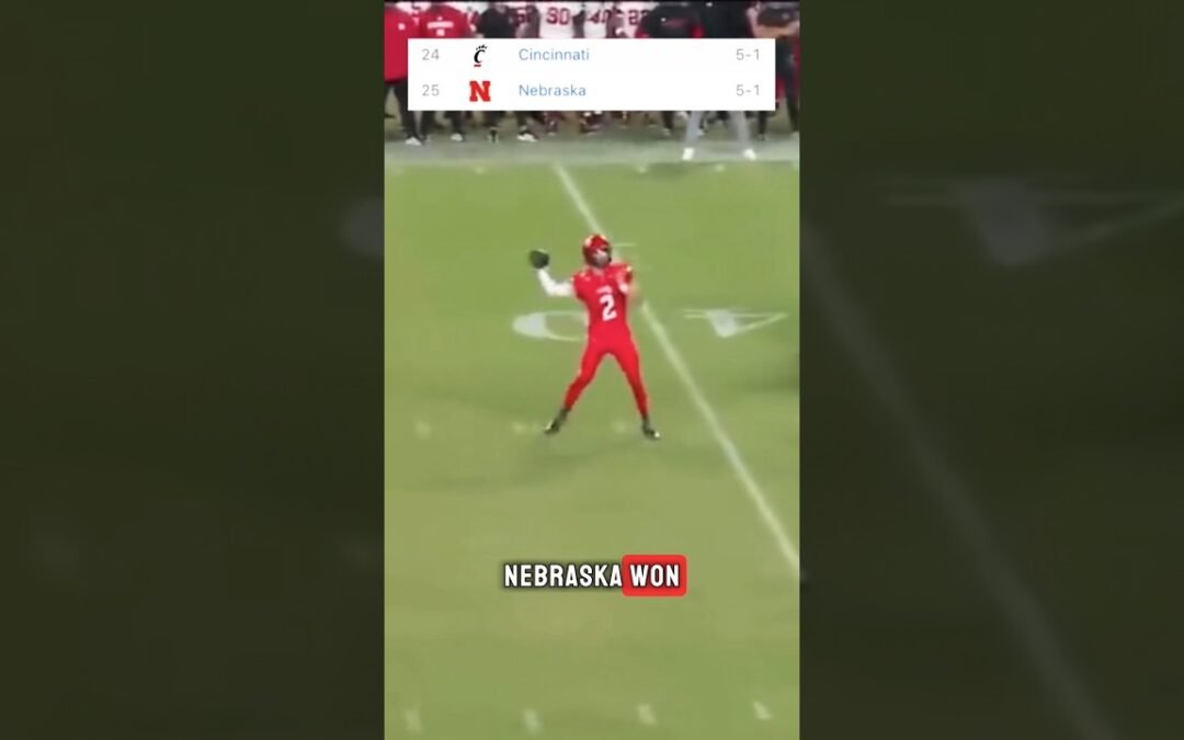 College Football rankings need to include this! #shorts #nebraska #cincinnati