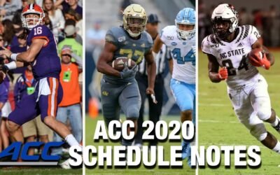 2020 ACC Football Schedule Notes
