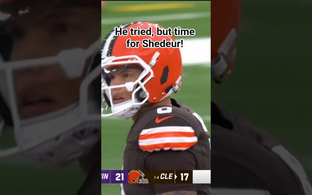 Time for Shedeur Sanders after  Dillion Gabriel blew his chance.