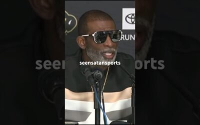 DEION SANDERS reacts to SHEDEUR and TRAVIS HUNTER CRAZY STATS! #deionsanders #coloradofootball #espn