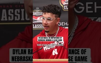 Dylan Raiola knows just how important a close win is for Nebraska football. #huskers #nebraska