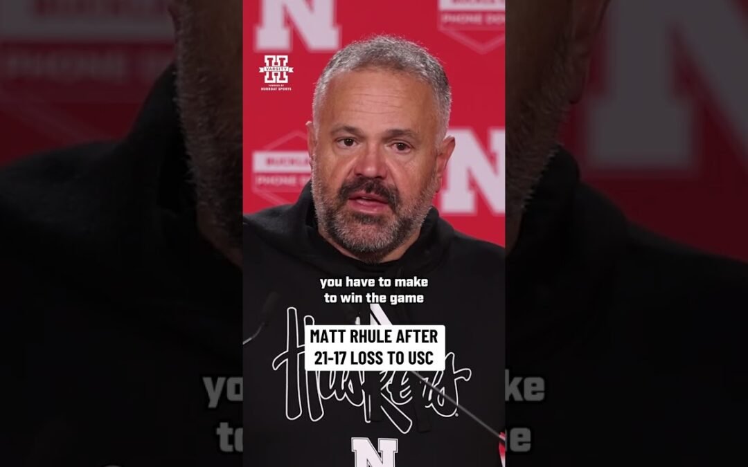Matt Rhule opening statement after Huskers fall 21-17 to USC | #GBR #Huskers