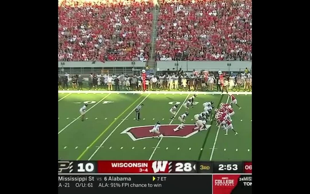 Wisconsin RB Isaac Guerendo TD vs. Purdue | Big Ten Football