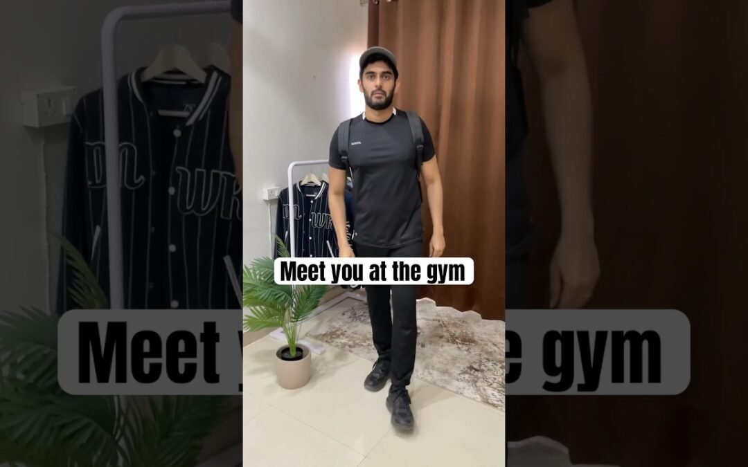 Get Ready With Me For Gym | Budget Gym Outfit from Decathlon #shorts #grwmoutfit #gymoutfit