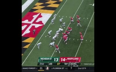 Maryland WR Rakim Jarrett TD vs. Michigan State | Big Ten Football
