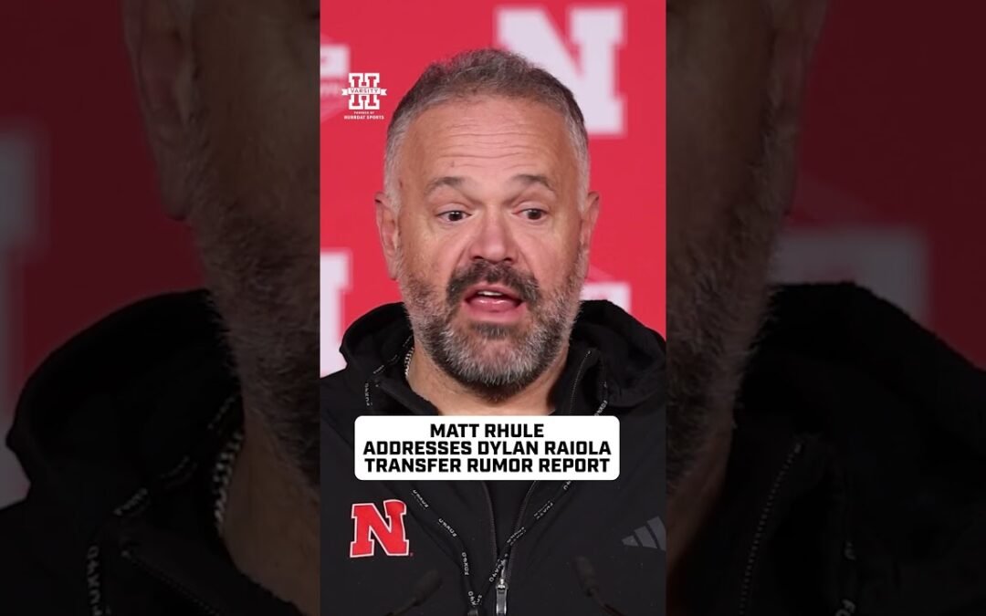 Matt Rhule is asked about Dylan Raiola transfer portal report from CBS Sports | #GBR #Huskers