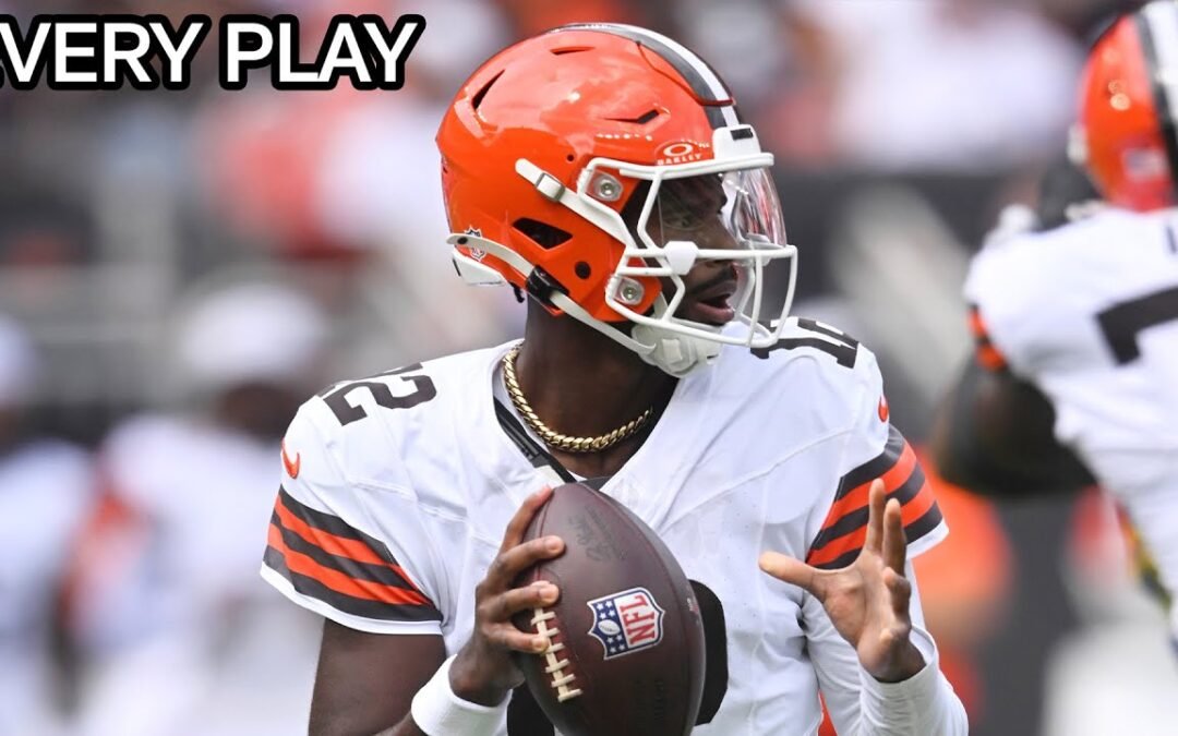 Shedeur Sanders Every Throw & Run Preseason Week 3