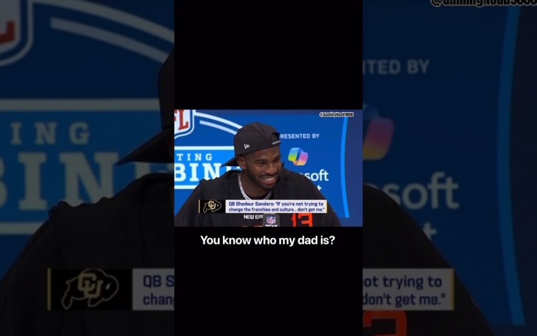 Shedeur Sanders Pre-Draft Interview “You know who my Dad is?” #shorts #shedeur #deionsanders #nfl
