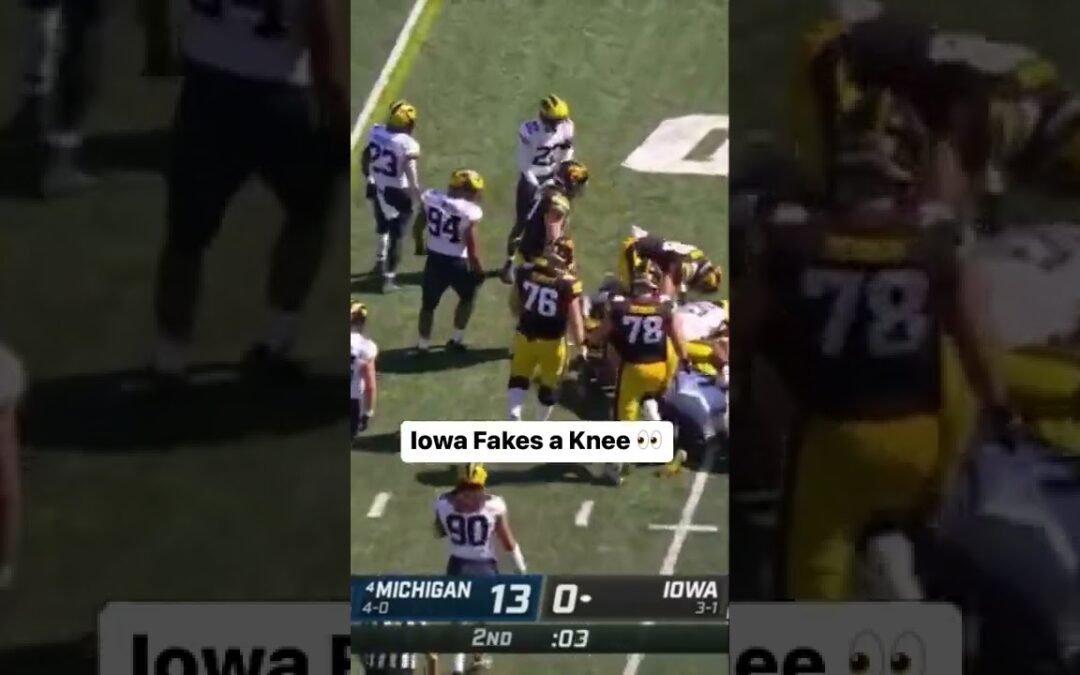 Iowa Fakes a Knee vs. Michigan | Big Ten Football