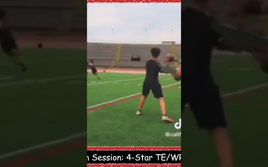 4-Star TE Jaden Reddell FILM SESSION! Best Tight End in 2024 Class?! NEXT Travis Kelce?! #shorts