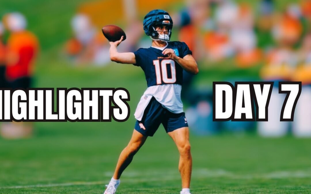 Denver Broncos QB Bo Nix MOON BALLS at Training Camp!! | Day 7 Highlights