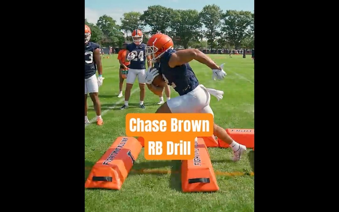 Illinois Football | Chase Brown RB Drill