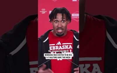 Nebraska football was excited to be in a 6-7 halftime game this week | #GBR #Huskers