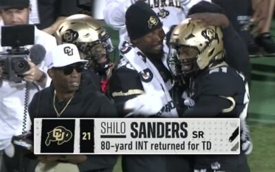 Shilo Sanders’ PICK-SIX kicks off scoring for Colorado vs. Colorado State | ESPN College Football