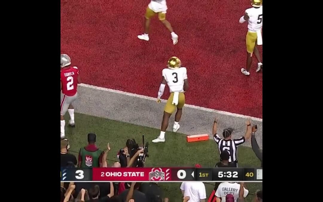 Ohio State WR Emeka Egbuka TD vs. Notre Dame | Big Ten Football