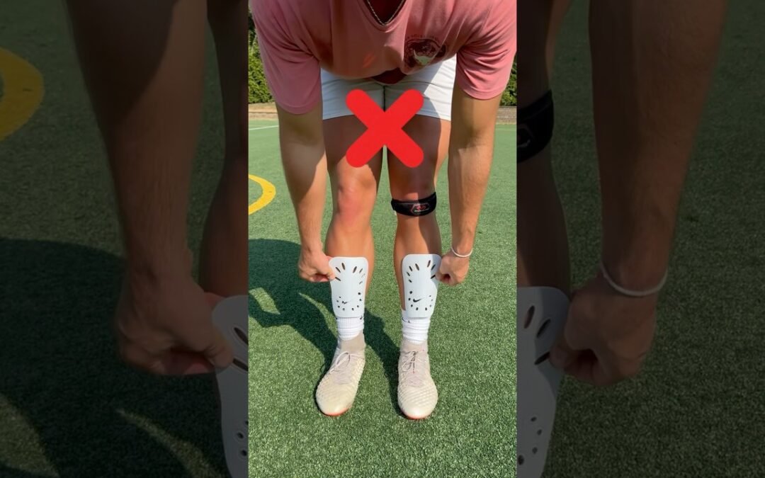 HOW TO WEAR SHIN PADS #football #soccer #fifa #ronaldo #messi #shorts #goal