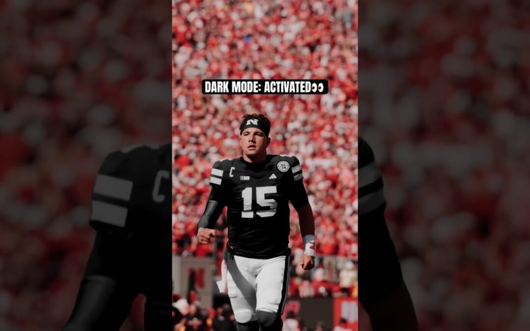 The Huskers will wear all black this Saturday against USC. #nebraskafootball