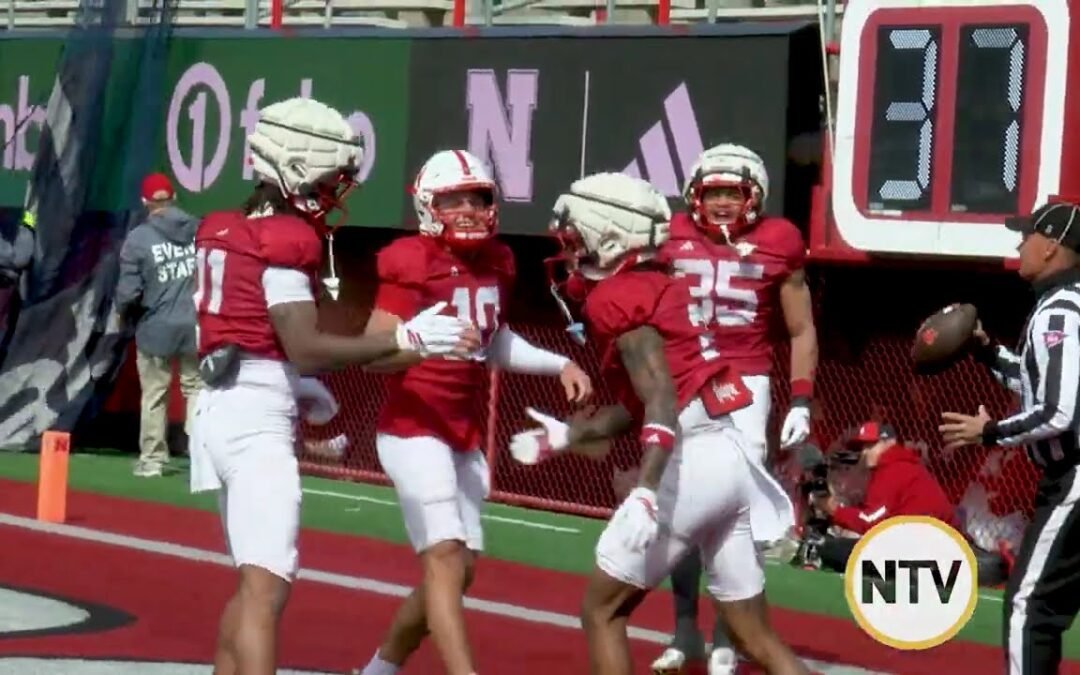 Nebraska QB Anthony Colandrea Highlights from Spring Game