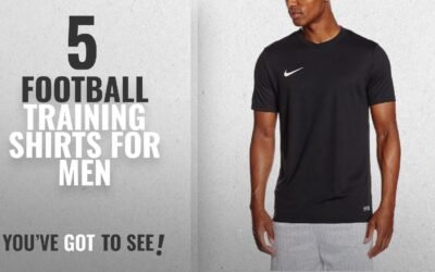 Top 10 Football Training Shirts For Men [2018]: Nike Men’s Park VI T-Shirt – Black/White, Medium