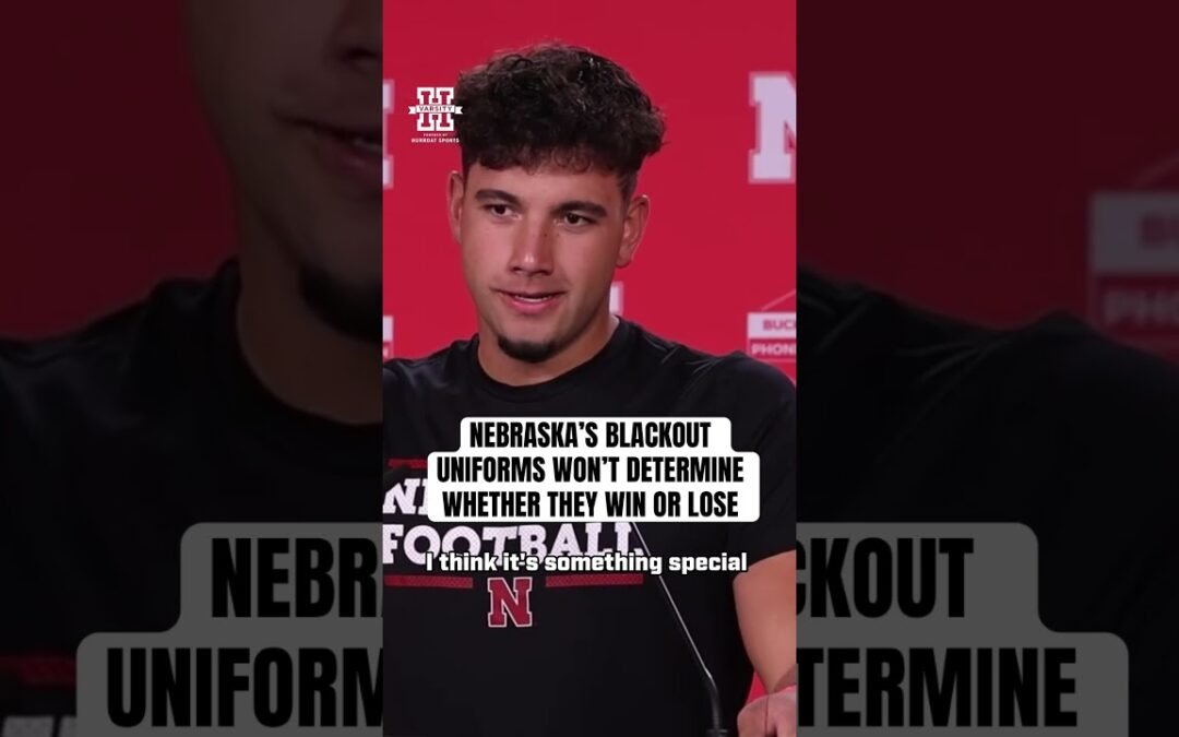 Dylan Raiola says alternate uniforms don’t determine whether a team wins or loses #gbr #huskers