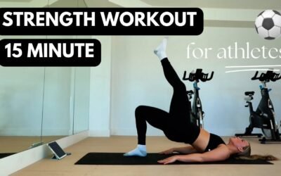 15 MINUTE FULL BODY STRENGTH || At home workout for athletes and soccer players || No equipment!