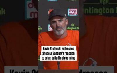 Kevin Stefanski on Shedeur Sanders’ reaction to being pulled in close game (via @clevelandbrowns)