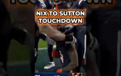 Bo Nix Hits Courtland Sutton For The Touchdown #nfl #broncos #shorts