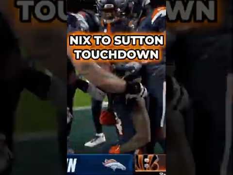 Bo Nix Hits Courtland Sutton For The Touchdown #nfl #broncos #shorts