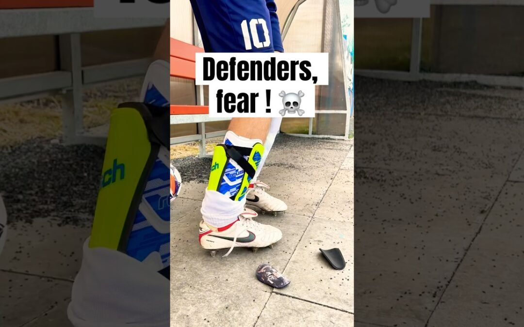 How to break defenders in football? Wear like a pro. Safety first in the Sunday League.