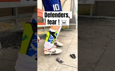 How to break defenders in football? Wear like a pro. Safety first in the Sunday League.