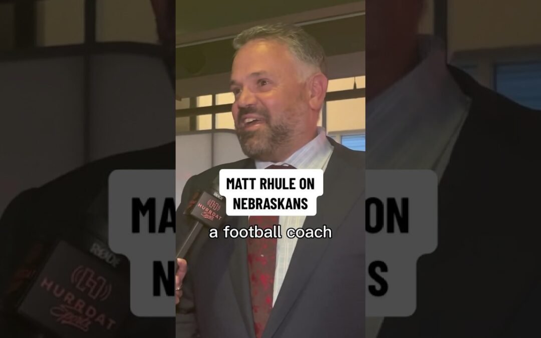How can you not love Matt Rhule?! #shorts #huskers #gbr #mattrhule #collegefootball #nebraska