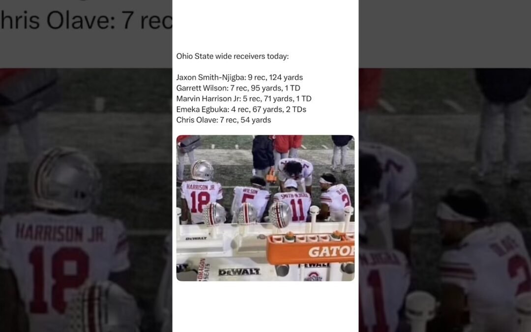 Former Ohio State WR Week 1 Stats